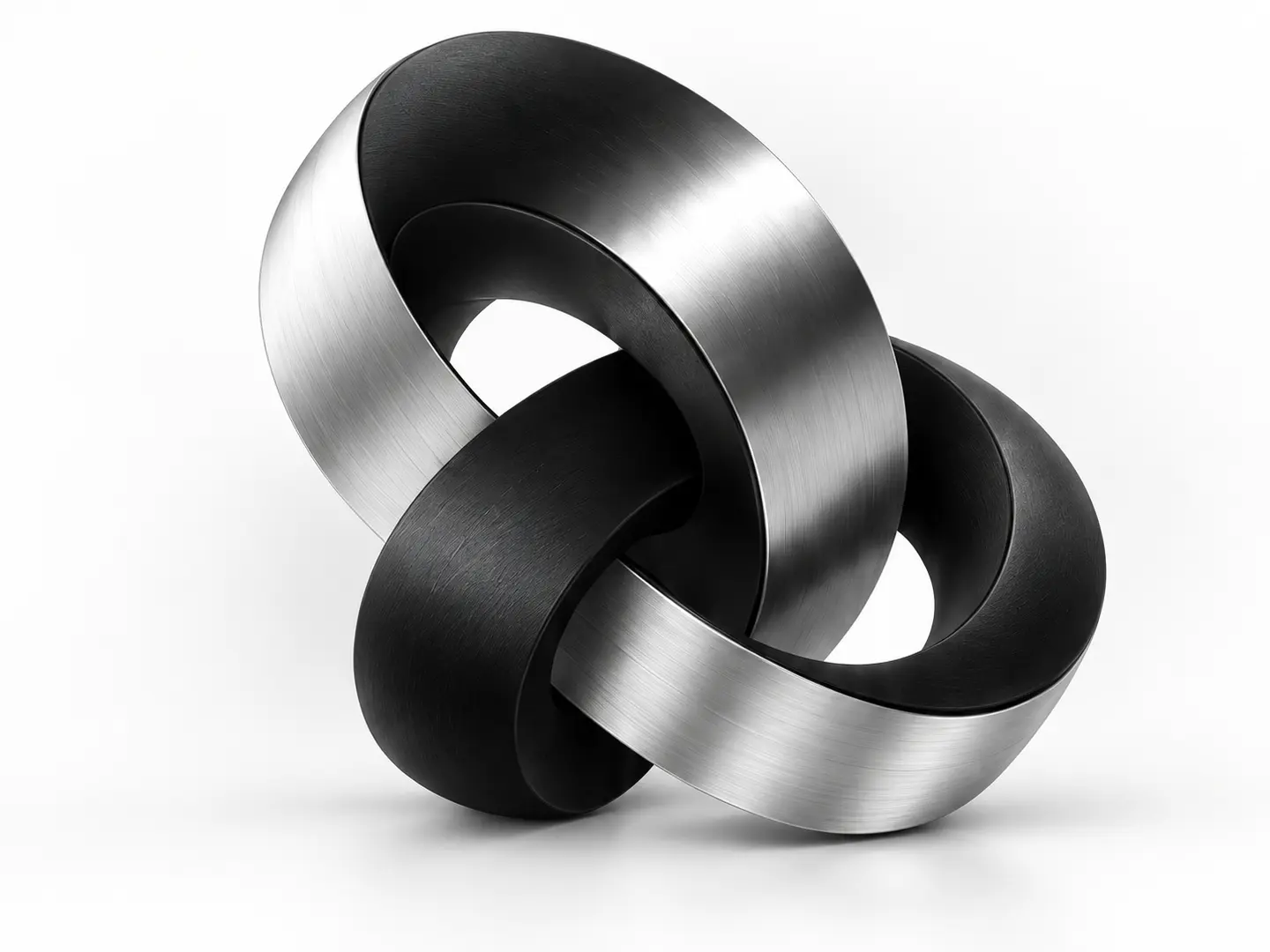 ChatGPT Image 14 set 2026, 17_29_54 (1) Struttura tridimensionale composta da anelli metallici intrecciati che rappresenta il sistema digitale integrato di Eidosystem