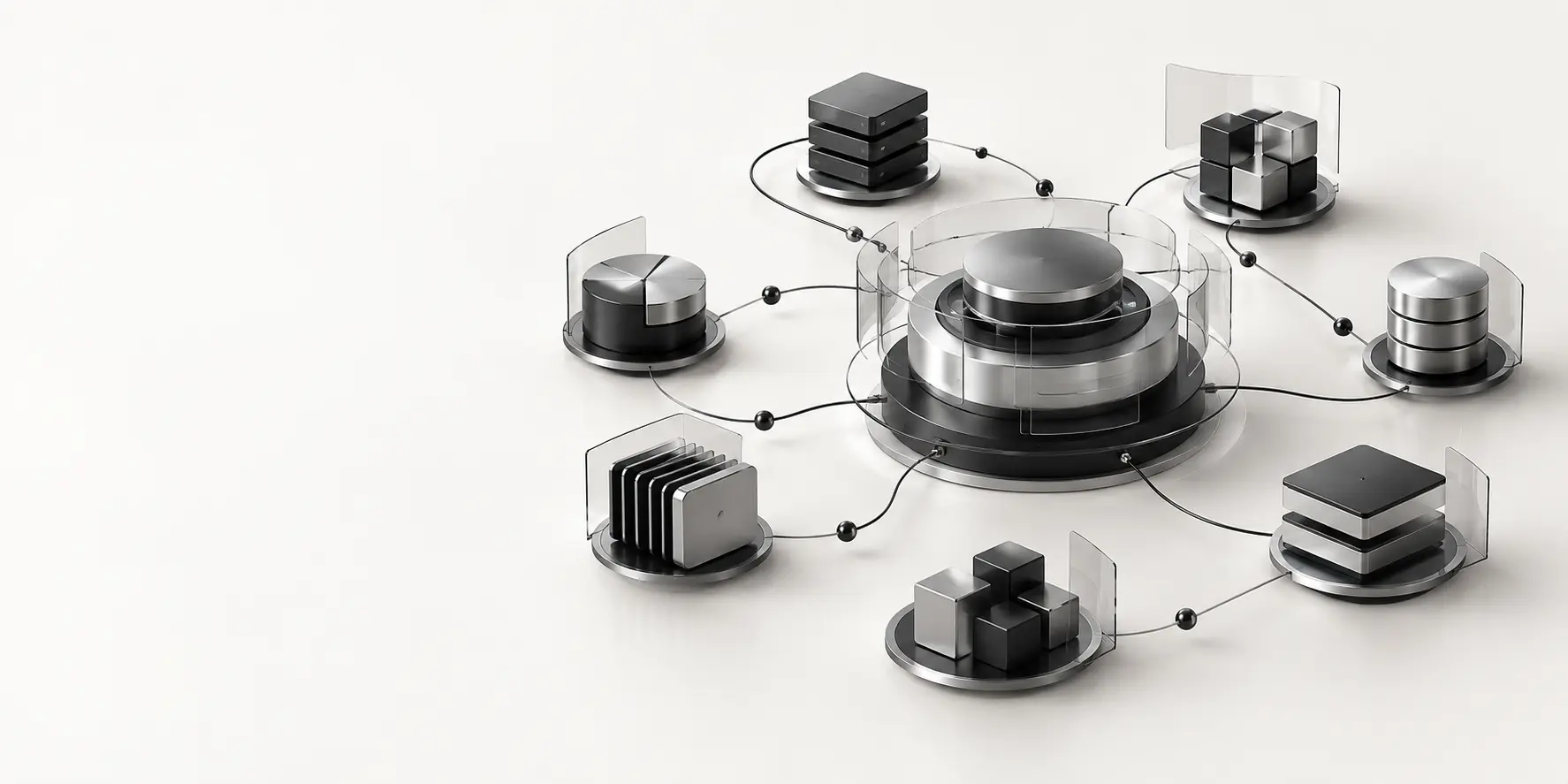 Ecosistema digitale modulare Eidosystem con applicazioni e dati connessi